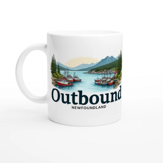 White 11oz Ceramic Mug Newfoundland Harbour collection