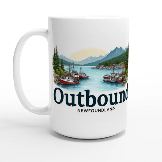 White 15oz Ceramic Mug  Newfoundland Harbour collection